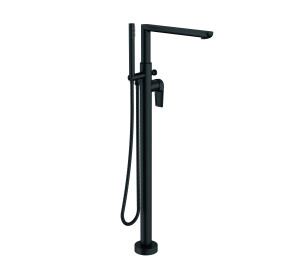 Floor single lever mixer for bath